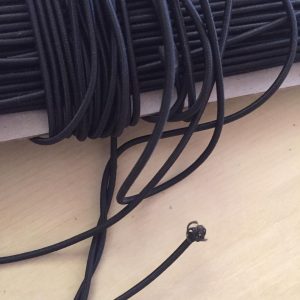 Snur elastic negru 3 mm