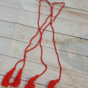 Ciucuri rosii bumbac pentru ie