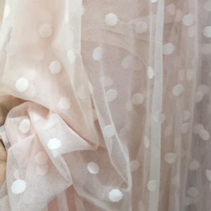 Tul elastic buline mari roz pal