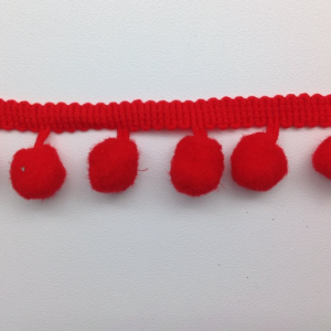 Banda ciucuri 1 cm rosii