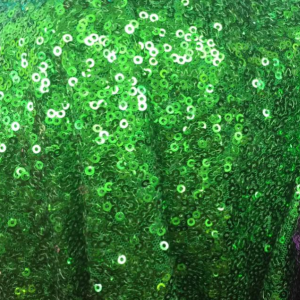 Tul cu paiete mici verde crud