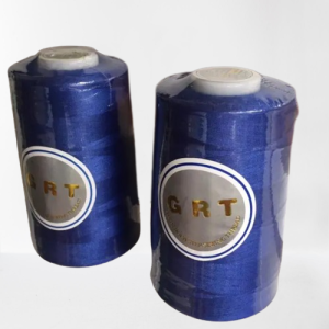 Con ata surfilat  albastru cerneala