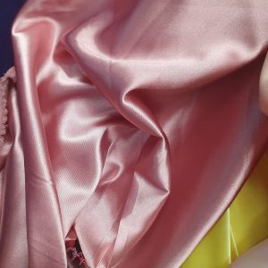 Satin fin elastic roz pudra