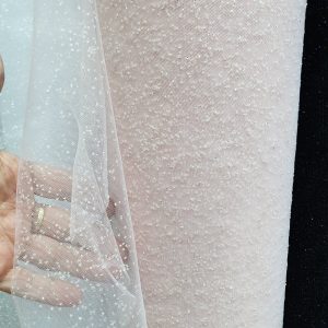 Tul roz pal cu sclipici