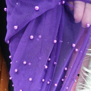 Tul mov cu perle