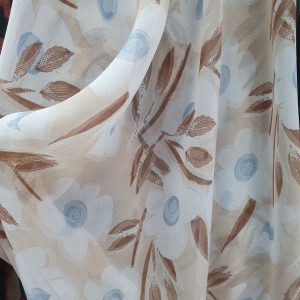 VOAL CHIFFON PASTEL BEJ FLORAL