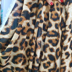VOAL CHIFFON PASTEL LEOPARD