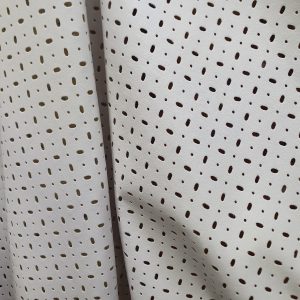 Piele sintetica perforata alba