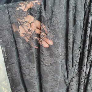 Dantela elastica negru