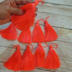 Canafi/ ciucuri matase oranj neon