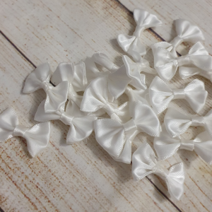 Funde satin alb 5 buc