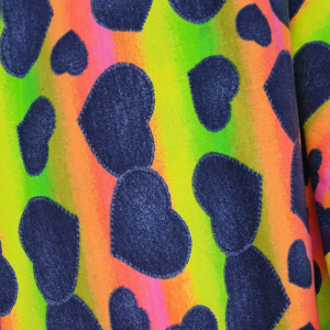 Jerse (bumbac elastic) Rainbow Hearts