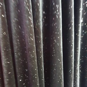 Catifea elastica Sparkling negru