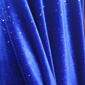 Catifea elastica Sparkling albastru regal