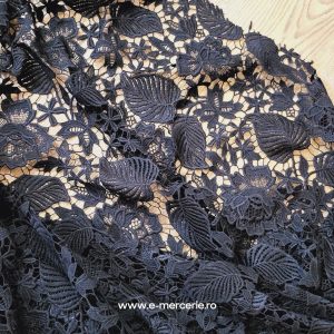 Dantela decupabila neagra cupon 1 m