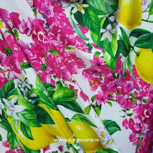 Satin elastic fin Citric Garden