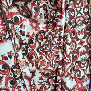 Satin elastic fin Damasque