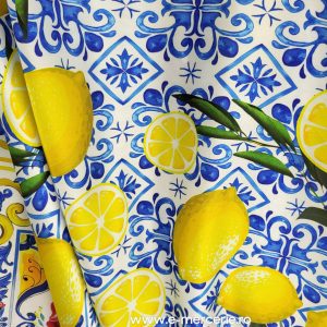 Satin fin Majolica Lemon