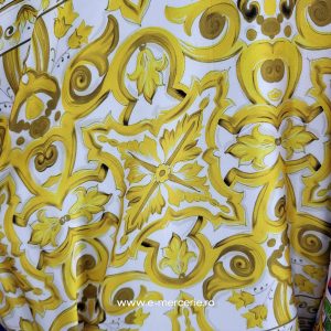 Satin fin Majolica Galben