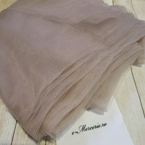 Tul fin cafeniu 7 m cupon