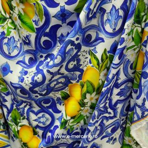 Satin elastic fin Lemon Majolica