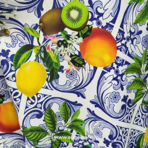 Satin elastic fin Lemon Orange