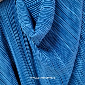 Satin plisat marunt Teal