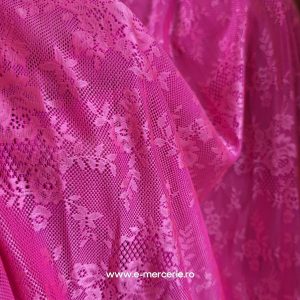 DANTELA ELASTICA ROZ NEON PELICULA LUCIOASA