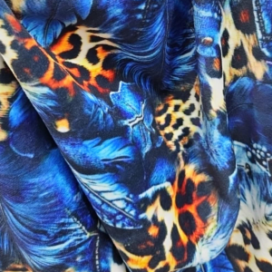 CATIFEA SOFT DENIM ANIMAL PRINT