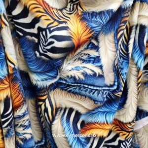 CATIFEA SOFT DENIM ANIMAL PRINT ZEBRA