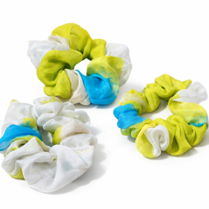 3 elastice de par mini, 100%mătase naturala