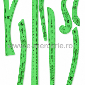 Set lineare rigle croitorie, 8 buc verde